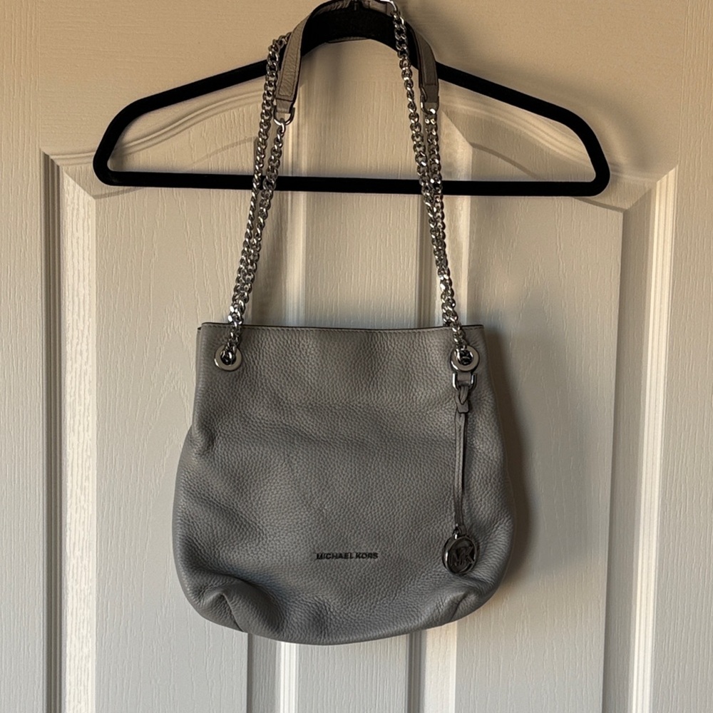 Michael Kors Pebble Gray Shoulder Bag
